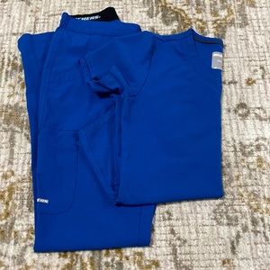 Royal blue scrubs